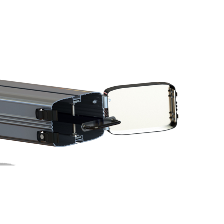 Portatubos 3 metros de aluminio anodizado con cerradura (se fija a baca de ALU)