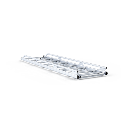 Halber Dachträger aus Aluminium (mit Laderolle), zur Befestigung auf Querträgern