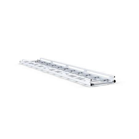 Halber Dachträger aus Aluminium (mit Laderolle), zur Befestigung auf Querträgern