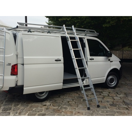 Removable ladder to climb up to the roof rack