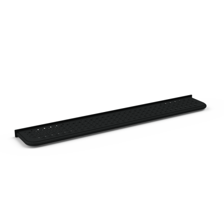 Black steel step for vehicle without towbar