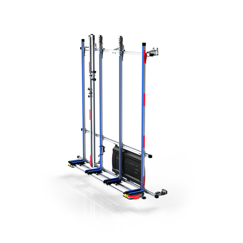 Porte charge latéral Standard avec 2 barres de serrage, à fixer sur galerie aluminium