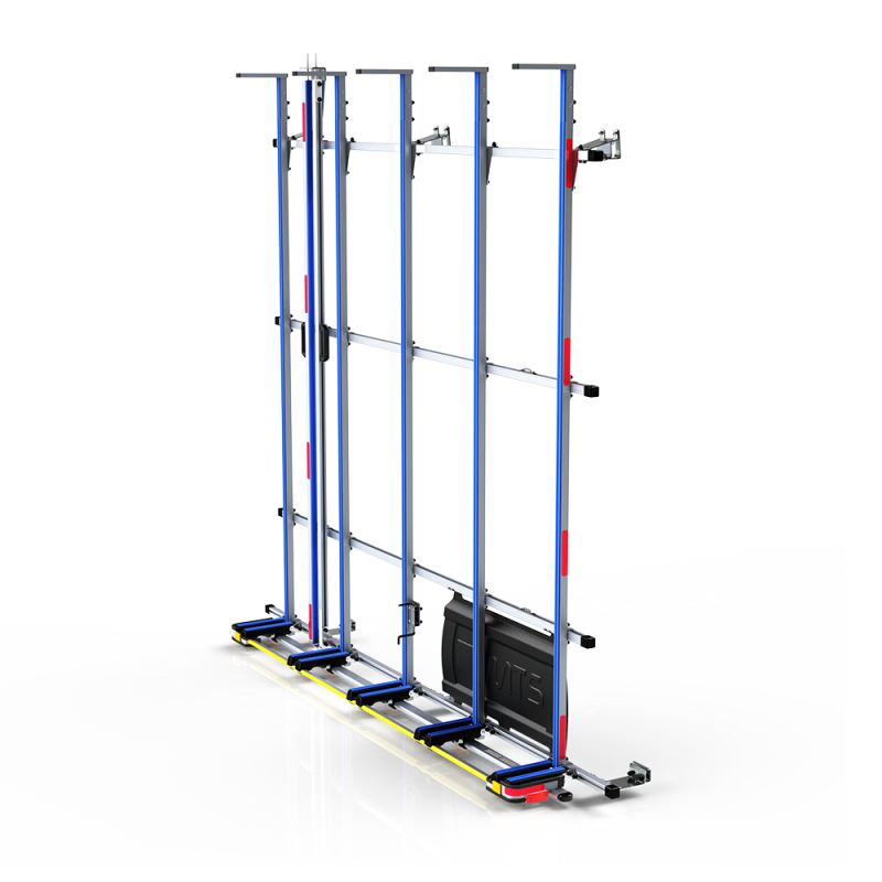 Porte charge latéral Plus avec 2 barres de serrage, à fixer sur galerie aluminium