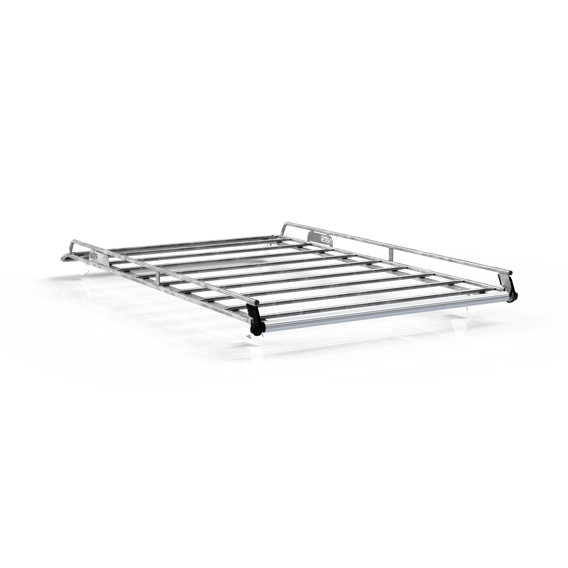 Roof rack in galvanised, welded steel (with roller, spoiler)