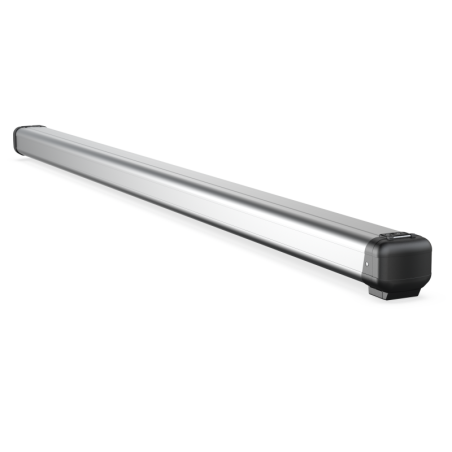 3-metre anodised-aluminium tube carrier, with lock, to install on STEEL roof rack