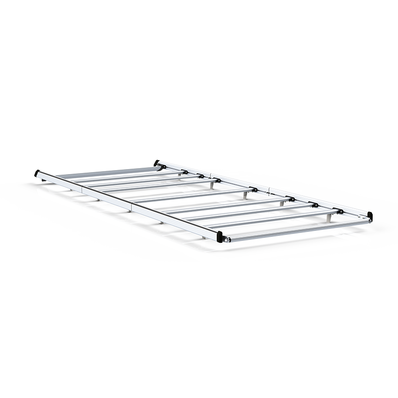 Anodised-aluminium roof rack to be assembled (with roller, spoiler)