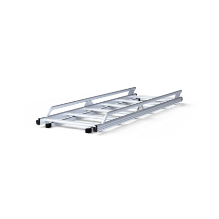 Demi-galerie aluminium (avec rouleau) à fixer sur barres de toit
