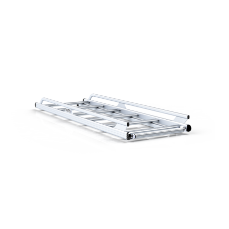 Aluminium half roof rack (with roller), to install on roof bars