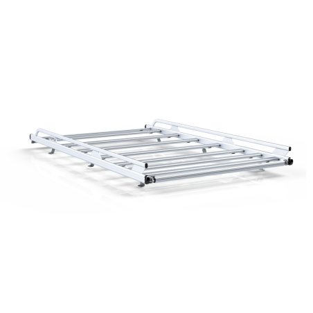 Welded-aluminium roof rack (with roller, spoiler)