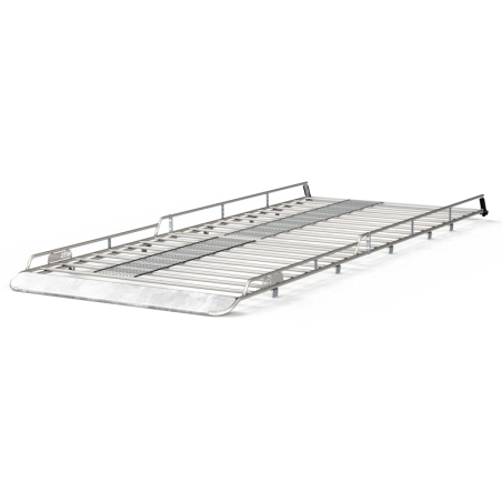 Roof rack in galvanised, welded steel (with roller, spoiler, platform)