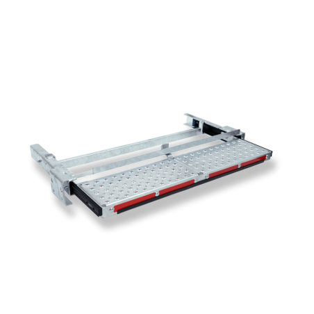Sliding galvanised-steel step, Medium-type, for vehicle without towbar