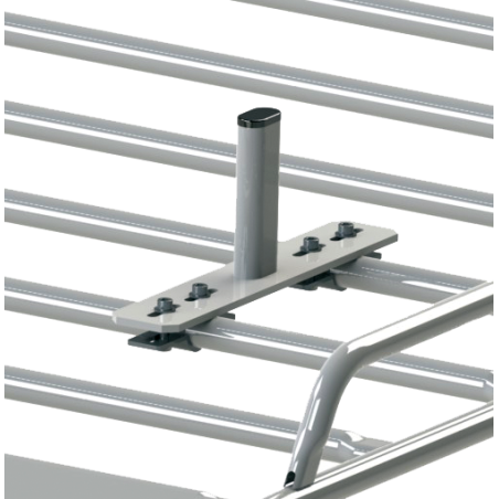 Ladder stop for galvanised-steel roof racks