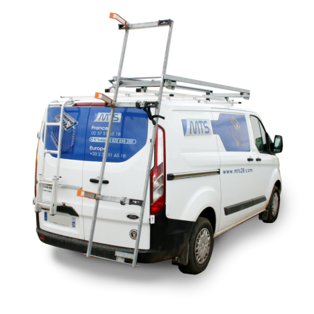 Flexo ladder rack with unloading on right side and at rear